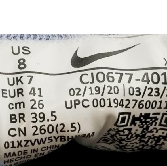 Nike Air Zoom Pegasus 37 Mens Road Running Shoes Size 8 Navy Blue (Women's 10) - Picture 9 of 9